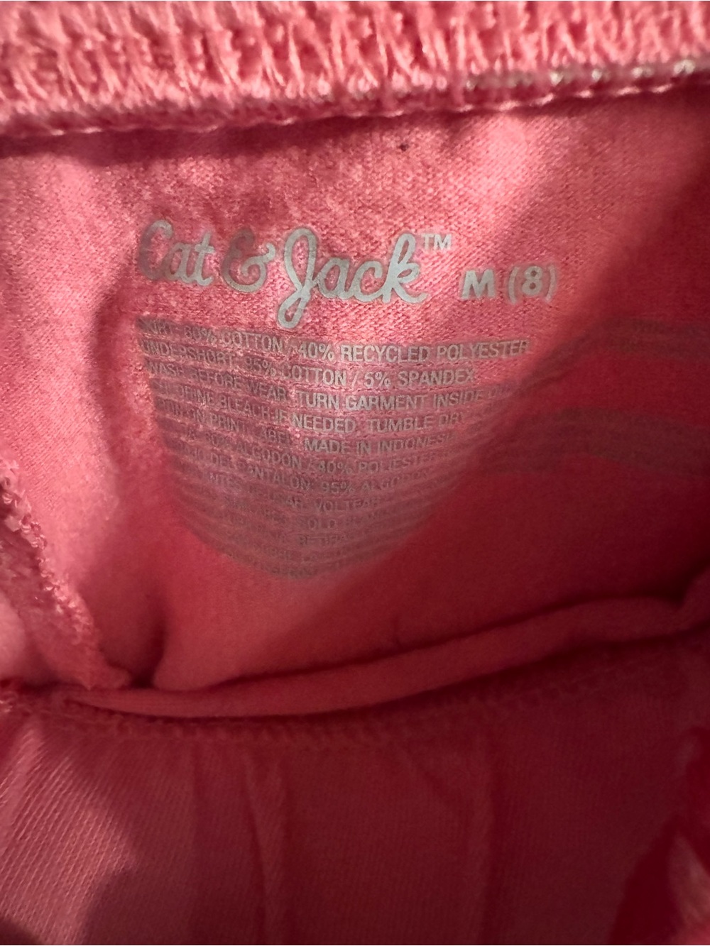 Cat & Jack Pink Strawberry Print Skort - Picture 5 of 5